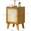 Tủ Tre Đầu Giường Thông Gió, Cửa ABS - Lưu Trữ Đa Năng, Tiết Kiệm Diện Tích 8