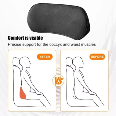 Tựa đầu ô tô thoáng khí SKJK, đệm cotton mềm mại, hỗ trợ thắt lưng, giảm mệt mỏi, đa chức năng, giá 187.272 VND