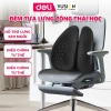 Tựa lưng ghế công thái học Deli - chống còng mỏi lưng, thoáng khí ABS cho mọi ghế, phù hợp dân văn phòng