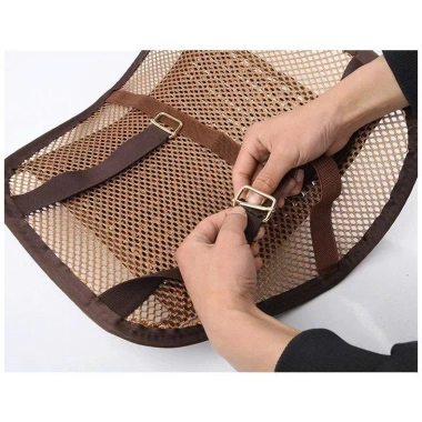Tựa Lưng Lưới Đan Hạt Gỗ XCHAT Cho Ô tô và Văn Phòng - Chống Mỏi Lưng, Bảo Vệ Cột Sống, Giá 129k