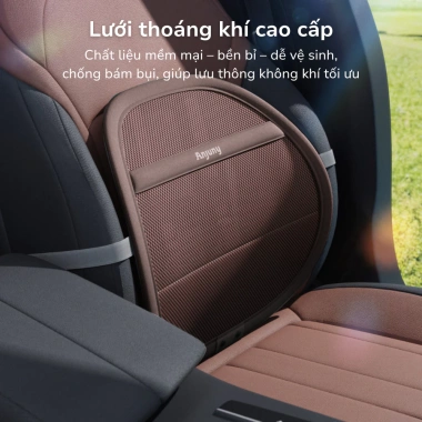 Tựa lưng ôtô Anjuny đệm tựa lưng công thái học giảm đau, phù hợp mọi ghế, 269.000đ 5