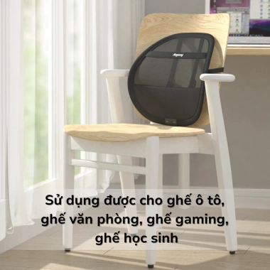 Tựa lưng ôtô Anjuny đệm tựa lưng công thái học giảm đau, phù hợp mọi ghế, 269.000đ 9