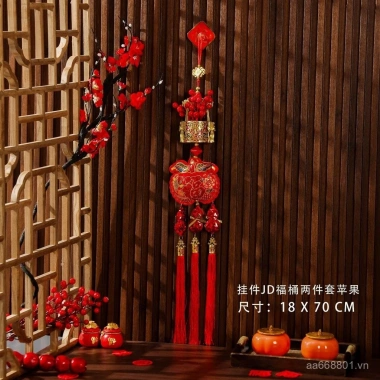 Tua Rua Mặt Dây Chuyền Quả Đỏ 2.025 Năm Mới - Bao Lì Xì Tết, Trang Trí Phòng Khách, Chữ Phúc, Giá 91.558₫ 8