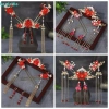 Tua Rua Nhựa HARRIETTLO Kẹp Tóc Cưới Hoa Bông, Trang Sức Dangling Hanfu