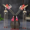 Tua Rua Nhựa HARRIETTLO Kẹp Tóc Cưới Hoa Bông, Trang Sức Dangling Hanfu 8