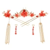 Tua Rua Nhựa HARRIETTLO Kẹp Tóc Cưới Hoa Bông, Trang Sức Dangling Hanfu 10