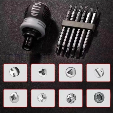 Tua vít trợ lực đảo chiều nam châm thép CR-V bền bỉ đa năng tiết kiệm sức lao động