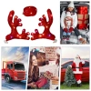 Tuần lộc gạc và mũi đỏ trang trí Giáng sinh cho ô tô, xe tải, SUV, Van - phụ kiện quà tặng pomervn giảm giá 22% 7