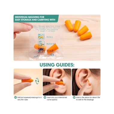 Túi 1 Đôi Nút Tai Chống Ồn - Thiết Kế Nhẹ, Tiện Lợi, Giá Chỉ 16.000₫ Giảm Sốc