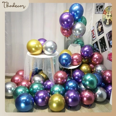 Túi 10 Bóng Nhũ Tráng Gương Siêu Nhũ 25cm - Trang trí sinh nhật, tiệc sự kiện, giá ưu đãi 15.750đ Túi 10 Bóng Nhũ Tráng Gương Siêu Nhũ 25cm - Trang trí sinh nhật, tiệc sự kiện, giá ưu đãi 15.750đ