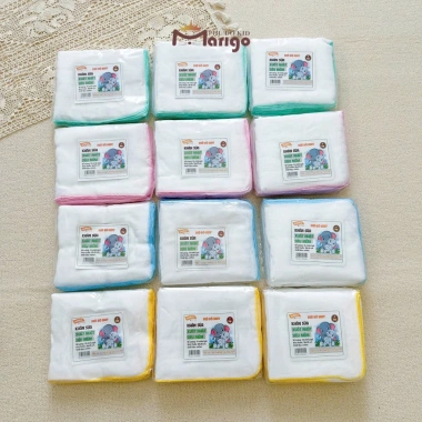 Túi 10 Cái Khăn Sữa Marigo Phú Đô 100% Cotton Mềm Mịn An Toàn cho Da Sơ Sinh - 85.500₫