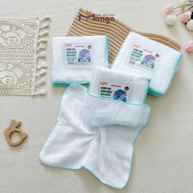 Túi 10 Cái Khăn Sữa Marigo Phú Đô 100% Cotton Mềm Mịn An Toàn cho Da Sơ Sinh - 85.500₫