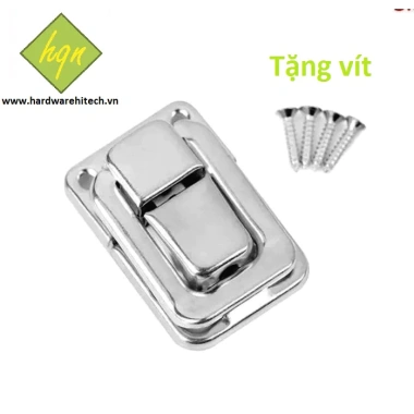 Túi 10 Cái Khóa Bật Tắt Hộp Gương có Vít, Hộp Trang Sức Lớn - Chốt Khóa 5cm, Khóa Cài Vali