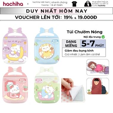 Túi 10 miếng dán giữ nhiệt làm ấm cơ thể - Giảm đau bụng kinh, vai gáy 69.000 VND