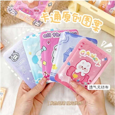 Túi 10 miếng mẫu nhỏ dán giữ nhiệt hoạt hình giảm đau bụng kinh, làm nóng cơ thể nhanh - 35.500 VND