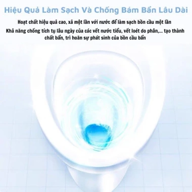 Túi 10 viên khử mùi tẩy bồn cầu 2X - Diệt khuẩn, tẩy sạch vết bám, giá 5.610₫