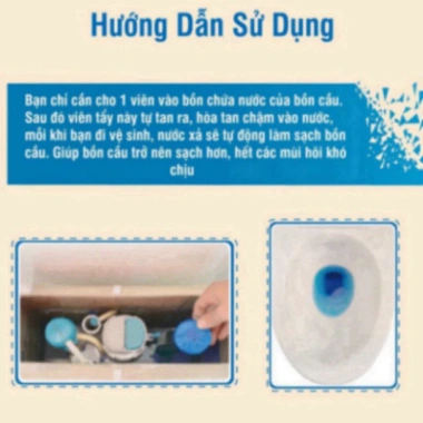 Túi 10 Viên Tẩy Bồn Cầu HGHOME Khử Mùi Hôi Viên Thả Vệ Sinh Xanh Mát 60.000 VND