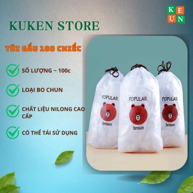 Túi 100 Cái Màng Bọc Thực Phẩm Suốt Có Bo Chun - Ngăn Ruồi Muỗi, Giá 12.000 VND