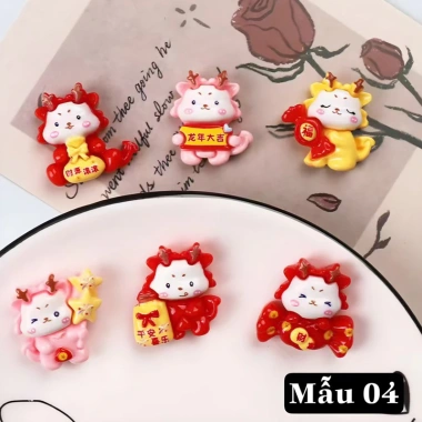 Túi 100 Charm + Sticker Tết Miwy - Năm Mới DIY Trang Trí, Dép Sục Giá 35.000
