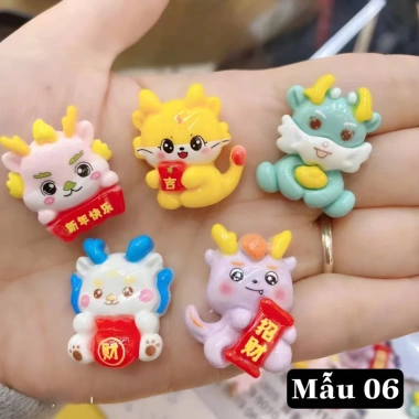 Túi 100 Charm + Sticker Tết Miwy - Năm Mới DIY Trang Trí, Dép Sục Giá 35.000
