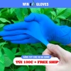 Túi 100 chiếc Găng tay cao su xanh Nitrile siêu bền, dày dặn co giãn - 90.000đ