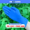 Túi 100 chiếc Găng tay cao su xanh Nitrile siêu bền, dày dặn co giãn - 90.000đ 6