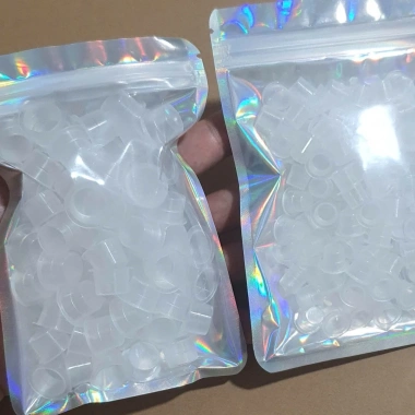 Túi 100 chum nhựa to nhỏ - Đựng mực xăm, keo móng, nối mi tiện lợi, tiết kiệm 15k