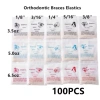 Túi 100 Chun Liên Hàm Niềng Răng Size 1/4 1/8 3/8 3/16 5/16 Giá 7.000₫ Tiết kiệm ngay