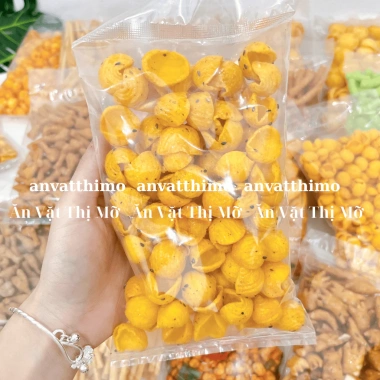 Túi 100G Snack ăn vặt tổng hợp - Bánh quẩy sấy giòn, Bim Bim đa dạng, Giá 14.693 VND