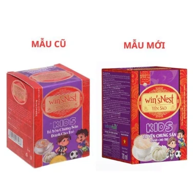Túi 12 lọ Yến sào Win'sNest Kids 20% tổ yến chưng sẵn 70ml cho trẻ em 5