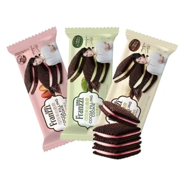 Túi 1kg Bánh Quy Fanzzi Cao Cấp Kẹp Sữa Mix Vị Thơm Ngon, Giá Giảm 65.000₫
