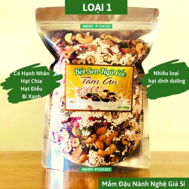 Túi 1kg Bột Củ Sen Ngũ Cốc Mix Hạt Dinh Dưỡng - Giảm Cân EatClean, Granola - Chỉ 107.800 VND 10