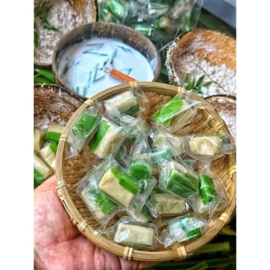 Túi 1kg Kẹo dừa sầu riêng lá dứa thơm ngon - Giảm giá Tết 160.000 VND