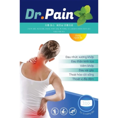 Túi 2 miếng cao dán thảo dược Dr Pain - Miếng dán giảm đau, chỉ 17.000đ