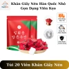 Túi 20 khăn giấy nén Hàn Quốc, khăn mặt nén hình viên kẹo gọn nhẹ tiện du lịch