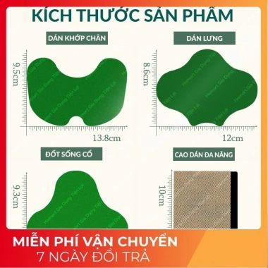 Túi 20 miếng Dán Giảm Đau Xương Khớp Đông Y Cao Dán Ngải Cứu - Giảm Nhức Mỏi Vai Gáy Cột Sống Lưng 13.000đ 9