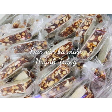 Túi 250/500gr Kẹo Chuối Gừng Cốt Dừa Đậu Phộng Bánh Tráng Viên Dài Giá chỉ 59.000đ 7
