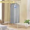 Túi 3 chiều bảo quản áo vest, áo đầm, khóa kéo treo tủ, màu xám, cửa sổ nhựa trong 60x10x165cm, chỉ 99.000đ 2