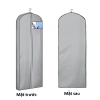 Túi 3 chiều bảo quản áo vest, áo đầm, khóa kéo treo tủ, màu xám, cửa sổ nhựa trong 60x10x165cm, chỉ 99.000đ 6