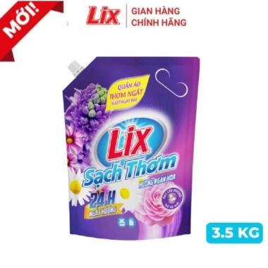 Túi 3.2kg Nước Giặt Xả Lix Sạch Thơm Ngàn Hoa – Xóa Vết Bẩn, Giá 119.900₫ 2
