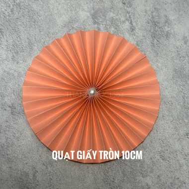 Túi 5 cái Quạt giấy tròn 15cm - Trang trí bàn tiệc, hộp quà Tết, giảm còn 48.950đ 4