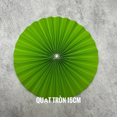 Túi 5 cái Quạt giấy tròn 15cm - Trang trí bàn tiệc, hộp quà Tết, giảm còn 48.950đ 5