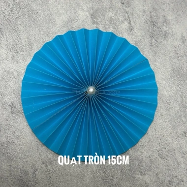 Túi 5 cái Quạt giấy tròn 15cm - Trang trí bàn tiệc, hộp quà Tết, giảm còn 48.950đ 6
