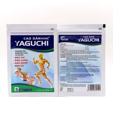 Túi 5 miếng dán thảo dược Yaguchi - Giá 55k, giảm đau vai, lưng, khớp, cơ nhanh 5 Túi 5 miếng dán thảo dược Yaguchi - Giá 55k, giảm đau vai, lưng, khớp, cơ nhanh 5