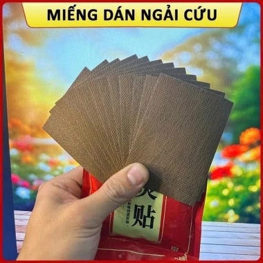 Túi 50 miếng Cao Dán Ngải Cứu giảm đau xương khớp, vai gáy - Tự Nhiên cho Nam Nữ, giá ưu đãi 17.000 VND 5