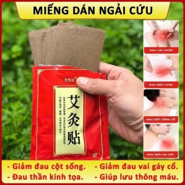 Túi 50 miếng Cao Dán Ngải Cứu giảm đau xương khớp, vai gáy - Tự Nhiên cho Nam Nữ, giá ưu đãi 17.000 VND 6