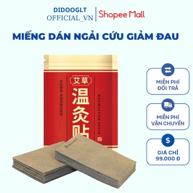 Túi 50 Miếng Dán Ngải Cứu DIDOOGLT - Giảm Đau Xương Khớp, Vai Gáy, Làm Nóng, Xoa Bóp Nhức Mỏi - 25.000₫