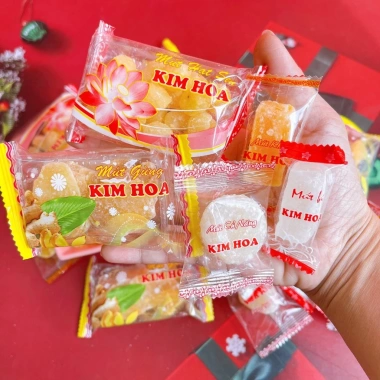 Túi 500g Mứt Tết Truyền Thống Bí, Củ Năng, Hạt Sen, Gừng - Ép Từng Viên, Chỉ 68.999₫ 4