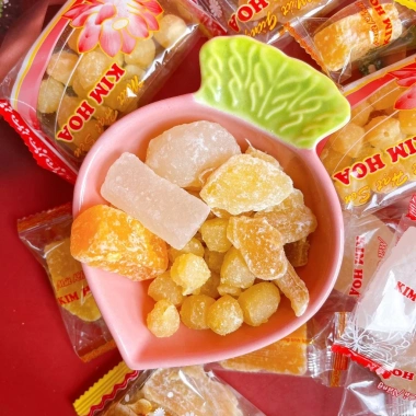 Túi 500g Mứt Tết Truyền Thống Bí, Củ Năng, Hạt Sen, Gừng - Ép Từng Viên, Chỉ 68.999₫ 8