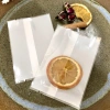Túi 7x10 cm đựng trà bánh kẹo 1 mặt trắng - 1 mặt trong, combo 100 túi bóng hàn miệng, giá chỉ 18.000₫